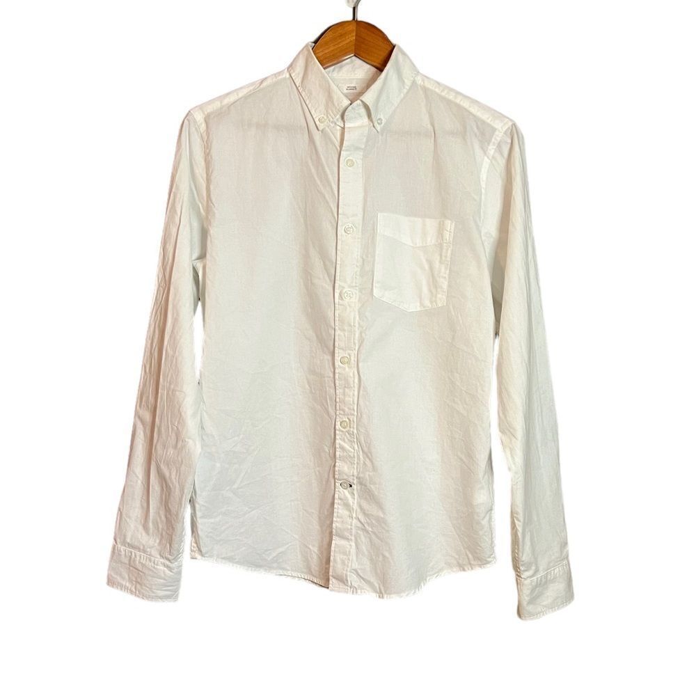 NWT! Gap untucked optic‎ white button down shirt